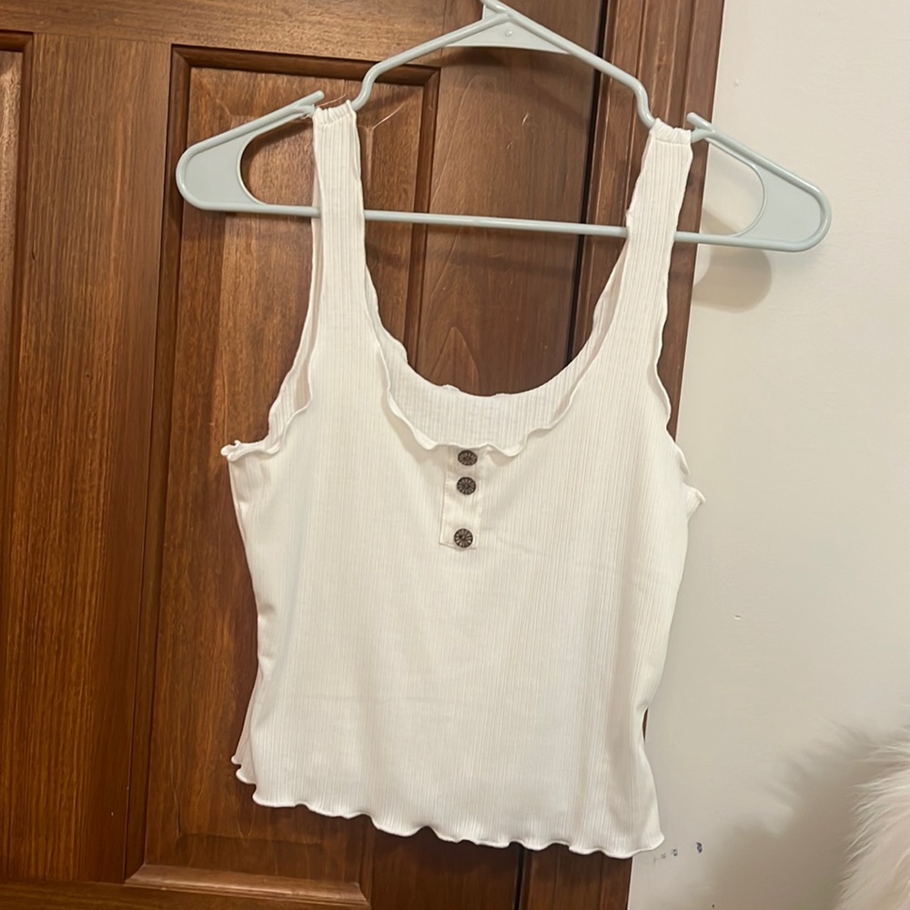 white tank top